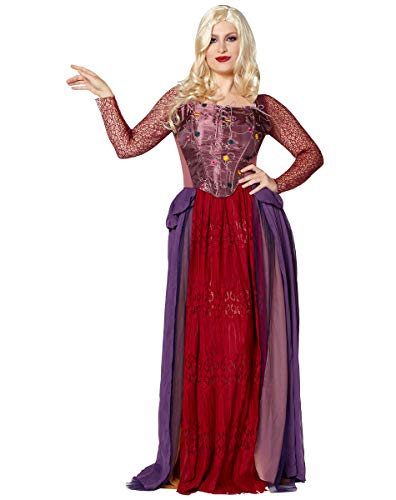 Spirit Halloween Hocus Pocus Adult Sarah Sanderson Deluxe Plus Size Costume | Officially Licensed | Witch Cosplay | Disney #TOP2