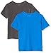Produktbild Minymo 2er Pack Kinder Jungen T-Shirt, Kurzarm, Alter 6-7 Jahre, Größe: 122, Farbe: Hellblau und Grau, 3932