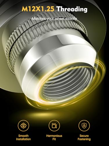 Image of MIKKUPPA M12x1.25 Mag Lug Nuts, Chrome 24PCS OEM Flat Washer Wheel Nuts | 1.47 inch Hight 13 /16 inch Hex, Replacement for Nissan Armada Frontier NP 300 Titan (Not XD)