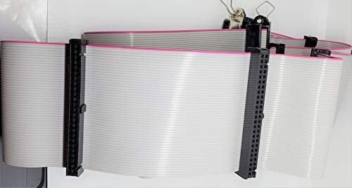 44 Inches 9 Females 50P 7 Internal 2x25 FC + 2 External Centronics 50 IDC 50P SCSI Internal Flat Ribbon Cable (No Terminator)