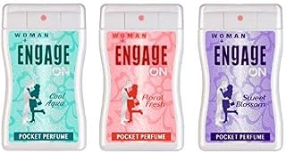 E.nga.ge Women Woman Pocket Floral Perfume Spray,18 Ml (Pack Of 3)