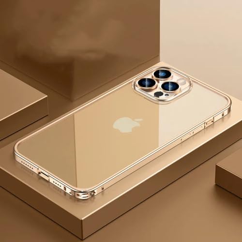 TEETSY & Transparent Aluminum Metal Bumper Case for iPhone 12 ...