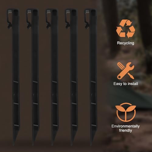 Piquets de sol plastique BETOOKY pour fixer facilement vos toiles de jardin - 7