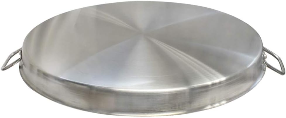 Heavy Duty 21-3/4" ROUND Stainless Steel Comal Griddle Pan Grill Fry Tray Cook