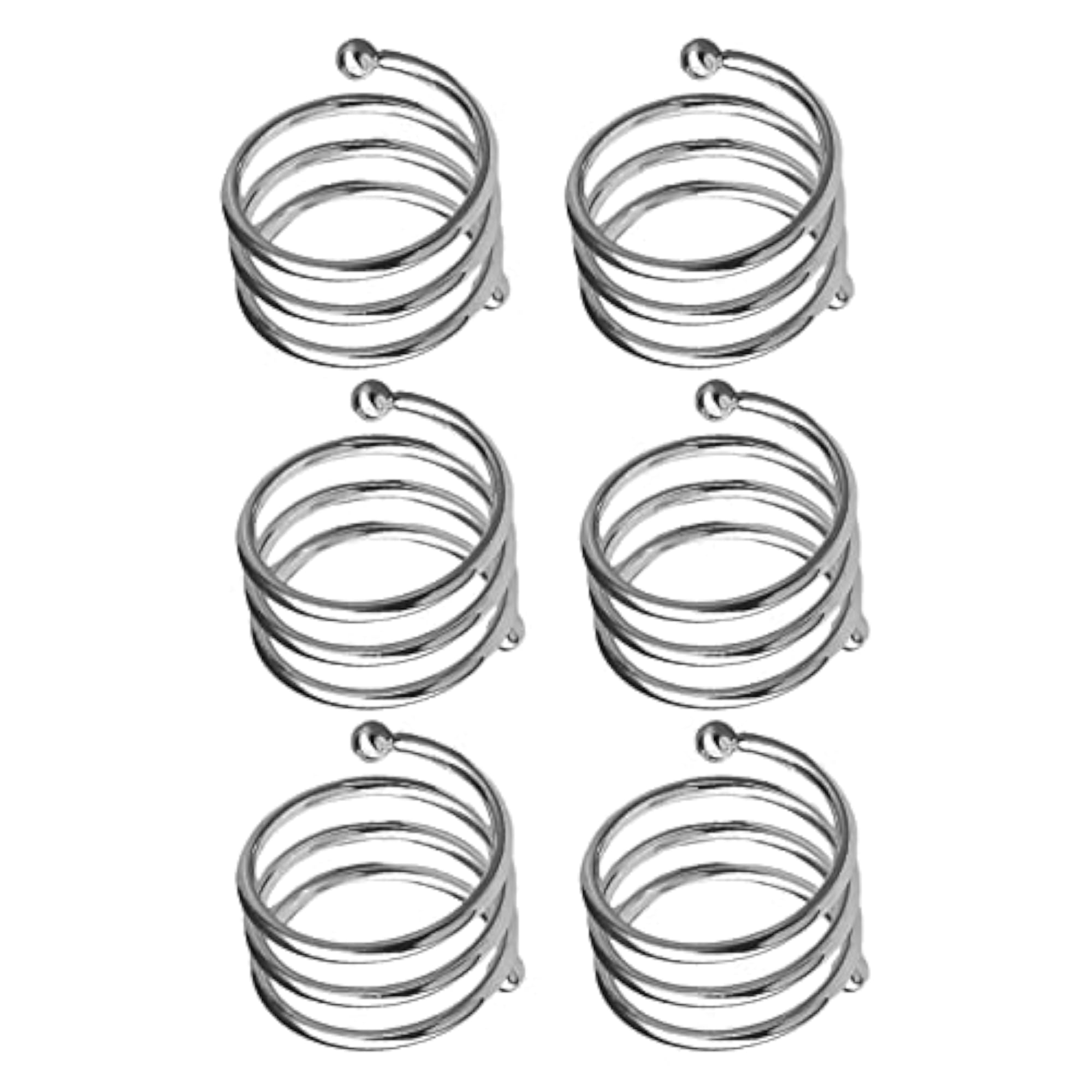 3X6Pcs Napkin Holders Decor Napkin Rings for Table Settings