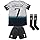KEDI Ronaldo Madrid #7 Special Limited Dragon Edition Football Soccer Kids Jersey Shorts/Socks Set Youth Sizess(White,26)