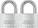 Price comparison product image ABUS Titalium 54TI/40 Padlock - Set of 2, keyed Alike - Basement Lock with Lock Body Made of Special Aluminium - Hardened Steel Shackle - ABUS Security Level 4