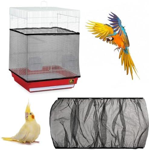 Adjustable Bird Cage Seed Catcher Net Cover Elastic — packaging and what arrives in the box