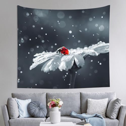 Tapisserie murale pour cacher un mur EdWal coccinelle 152 x 130 cm