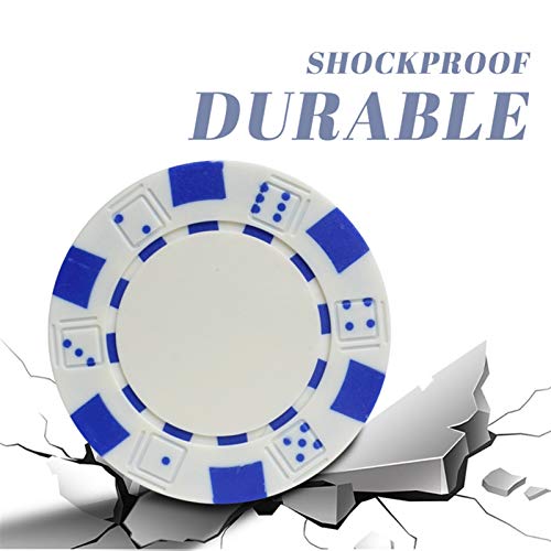 Wertyu 25 Pcs/Lot Poker Chips Classic Entertament Chips 5 Colors Texas Hold’em Poker Chips Poker Table Chips Game Chips Set Poker Chips (Color : Yellow) #TOP4