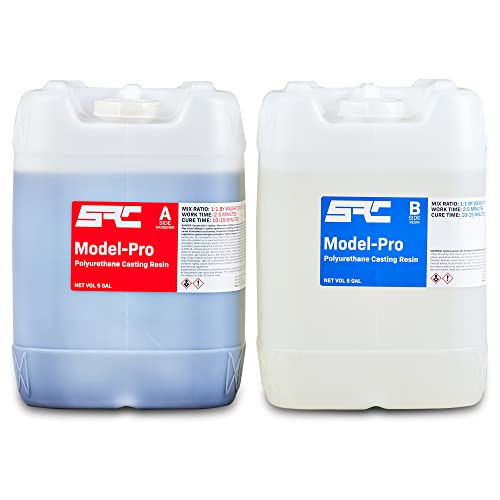 SPRESIN Model-Pro 2-Part Polyurethane Casting Resin Kit, Low-Viscosity and Odorless, Ideal for Casting Models, Prototypes, Figurines, Art and Crafts Projects - 10-Gal (5-Gal Part A + 5-Gal Part B)