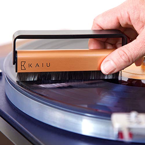 KAIU Vinyl Record & Stylus Cleaning Brush Combo - 2-in-1 Anti Static Carbon Fiber Brush Kit for LPs & Turntable Needles - Remove Dust & Debris - No Scratch Cleaner & Album Player Maintenance Pack - Thumbnail 3