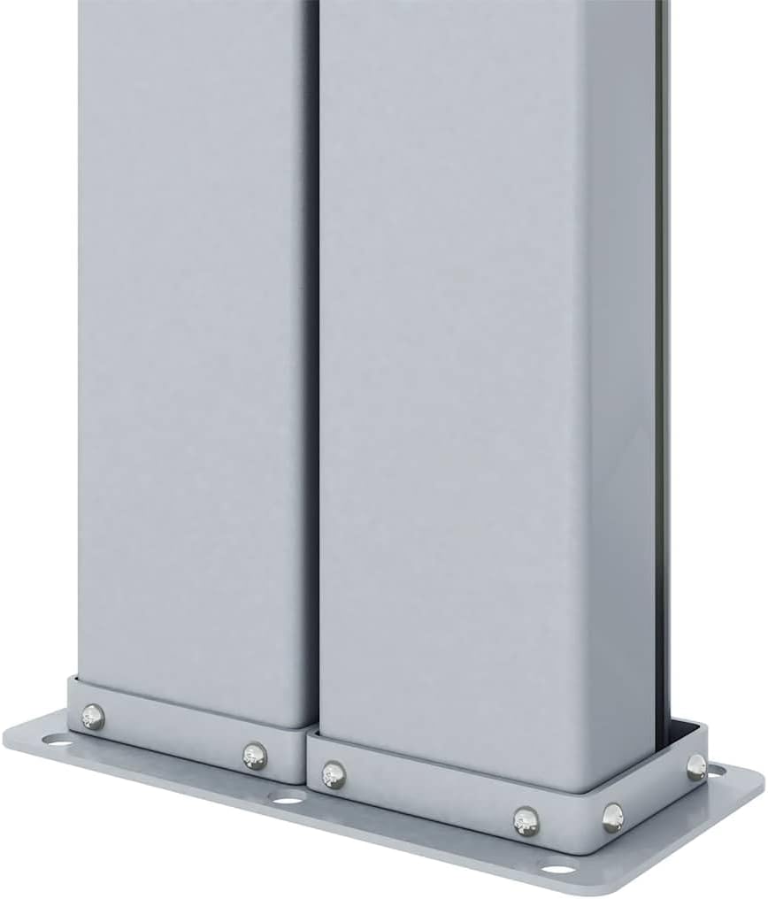 Retractable Side Awning 236.22 x 78.74 Inches, Outdoor Privacy Screen for Patio, Garden, Balcony, Heavy-Duty Metal Frame with Adjustable Shade Divider