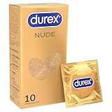 Durex Nude - 10 Préservatifs Ultra Fins pour Homme - Taille Standard