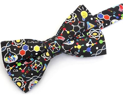 Image of Colorful Fun Pattern Pre-Tied Bow Tie Mens Floral Space Adjustable Bowtie