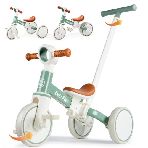 Toddler Balance Bike 1 2 Year Old Gift, 5 in 1 Tricycle for Toddlers 1-3 by LOL-FUN - Used condition - US$58.65