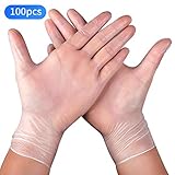 latex vinilico precio ❤【Cómodo & Antideslizante】 - Diseñados con una superficie flexible, suave, ligera y delgada, los guantes de PVC desechables tienen una buena sensibilidad táctil. Es antideslizante y le ofrece un mejor agarre.