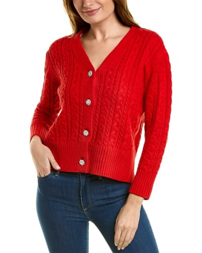 Image of Anne Klein Women's Cable Cardigan W Jewel Buttons