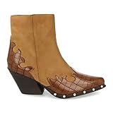 Stiefeletten im Cowboy-Stil mit Aufdruck