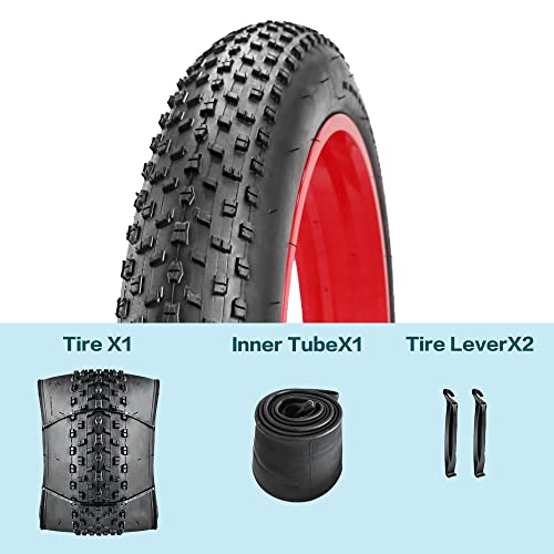 20" 26" Fat Tires 20/26 X 4.0 Inch Fat Bike Tire Bike Tubes For Folding Tires Snow Beach Bicycle Tire Mtb Bicycle (20 X 4.0 1 Tire 1 Tube) #TOP1