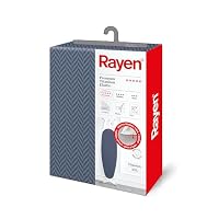 MSV Housse De Table à Repasser 100% Coton Avec Élastique – 149 X 55 Cm – Rembourrage Polyester Épais – Lavable 40° – Coloris Aléatoire