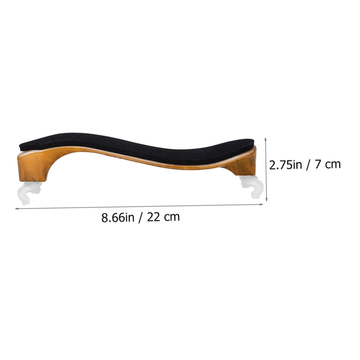 ifundom Violin Shoulder Rack Holder for Violins Comfortable Support with Wipe Cloth Rosewood Color