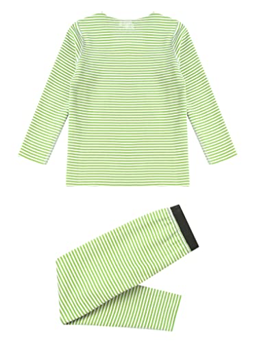 Hansber Boys Girls Thermal Underwear Set Kids Long Johns Striped Compression Base Layer Tops with Bottom4