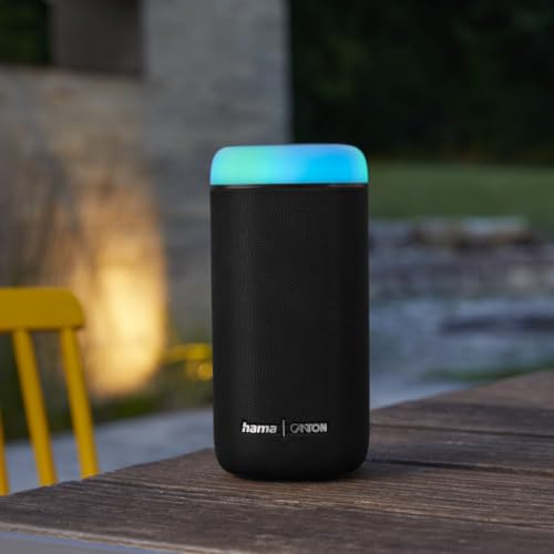Hama Altoparlante Bluetooth, 30 W (Impermeabile IPX4, Effetti Di Luce Led, 12 Ore Di Durata Della Batteria, Altoparlante Bluetooth Piccolo, Scatola Musicale Bluetooth, Scatola Per Feste Bluetooth, - 18
