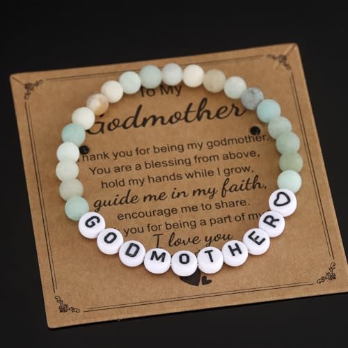 Kivosliv Godmother Jewelry Gifts for Women Mothers Day Fairy Godmom Birthday Proposal Godmother Bracelet2