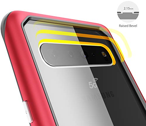 Ghostek Atomic Slim Galaxy S10 5G Clear Case With Super Space Metal Bumper Design Tough Shockproof Heavy Duty Protection And Wireless Charging Compatible For 2019 Galaxy S10 5G (6.7 Inch) - (Gold) #TOP6
