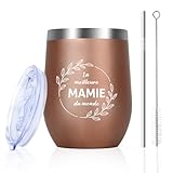Tasse Noel Isotherme Facile à Nettoyer: Nos tasse cafe sont parfaits pour un usage domestique et tout aussi faciles à transporter. Emportez votre tasse a cafe dans le jardin pour prendre un café ou au pub pour boire un verre de vin. Elle peut également servir de bouteille d'eau pratique dans la voiture. Cette tasse a the est un excellent mère, maman, mamie, belle mère, grands mère, arrière grands mère, tante, marraine, les amies, les sœurs, collègues, petites amies et même les épouses.