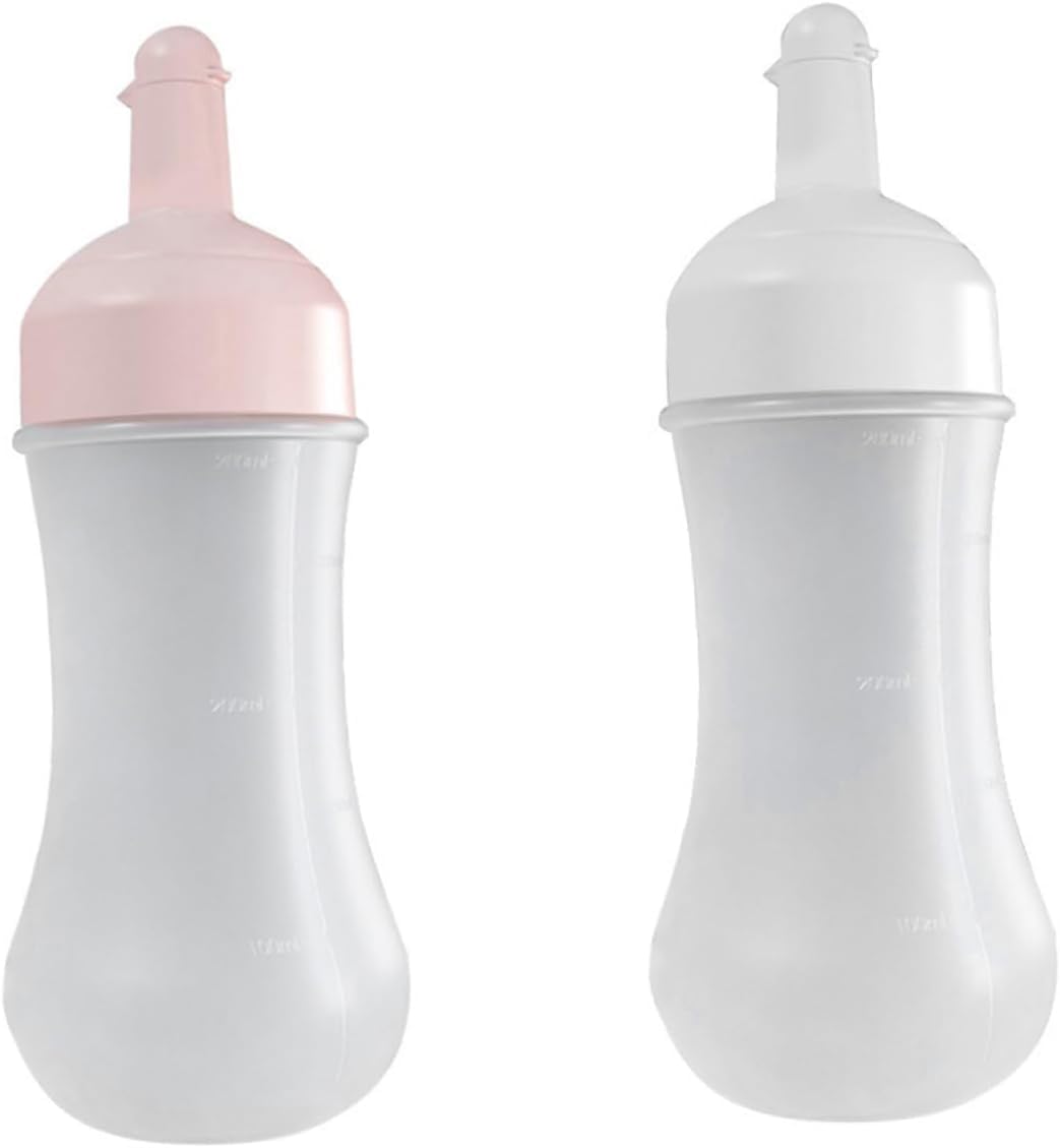 ORIGINAL MART 2pcs Squeeze Sauce Bottle with Scale Plastic Mustard Bottles Plastic Sugar Bottle Cream Bottle Honey Mustard Condiment Squeeze Bottle