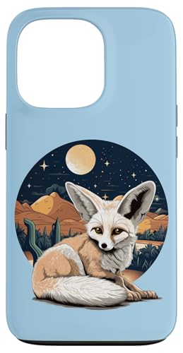 Mens Womens Kids Cute Night Desert Animal Lover Fennec Fox �X�}�z�P�[�X iPhone 13 Pro �p