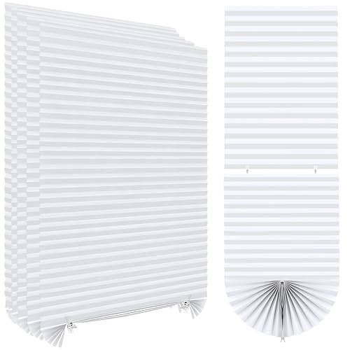 6 Pack Temporary Blackout Blinds,Stick On Blinds for Windows,No Drill,Self Adhesive,Adjustable,Easy to Cut,for Home Bedroom Bathroom Kitchen Windows,60x150CM