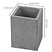 MyGift Pen Holder Pencil Holder For Desk,Pen Cup Holder For Desk,Concrete Desktop Pencil Cup,Modern Gray-Tone,Set of 3