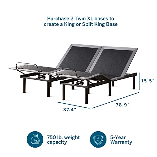 Lucid 8 Inch Twin Xl-Mattress And L150 Adjustable Bed Base – Firm Gel Memory Foam-Mattress – Bamboo Charcoal – Certipur-Us Certified – Easy Assembly #TOP2