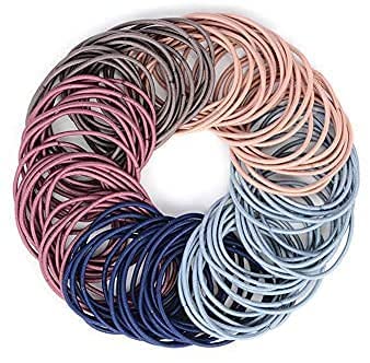Miramar (Pack of 25) Women's Ponytail Holder Hair Elastic Rubber Bands (Multicolor) 1
