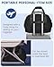 LOVEVOOK Weekender Bags for Women, Gym Bag with Shoe Compartment, Travel Duffel Bags with Toiletry Bag, Personal Item Tote Bag- Black