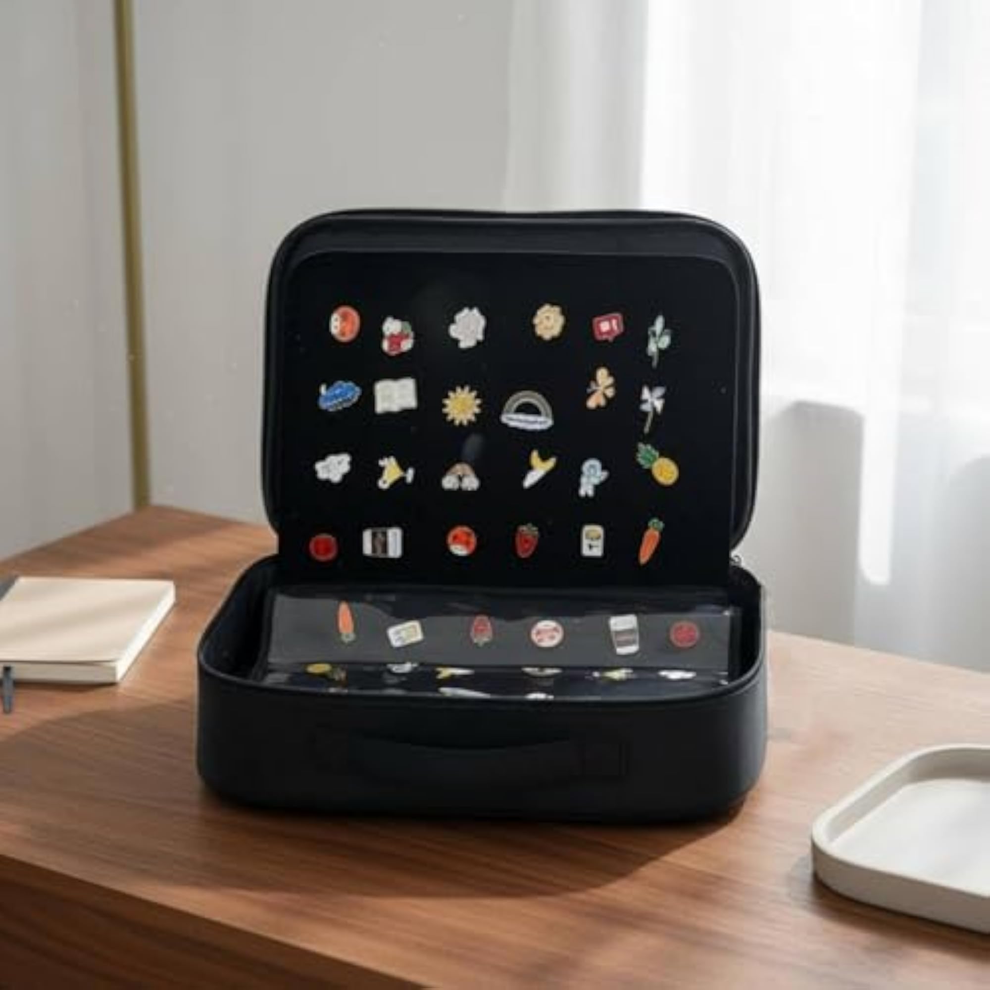 Large Capacity Enamel Pin Display Book, Portable Brooch Storage