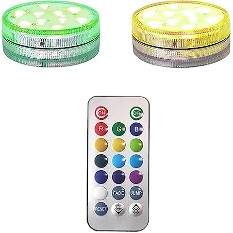 QiQiCi LED Light Remote Control LED Lights 3PCS Set for Home Decoration Multifunctional Mosaic 2 Lights &1 Remote Adaptation Cover