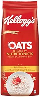 Kellogg's Oats 2kg, Trusted by Nutritionists | Energy of 2 Rotis, Protein of 1 Bowl Dal, Fibre of 1 Guava, High in Protein & Fibre, Low in Sodium | Breakfast Oats