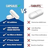 Creatine Monohydrate Capsules | 120 Capsules | 3000mg Per Serving | 1 Month Supply | Easy Swallow Compared to Tablets | Unflavoured | Creatine Powder in Capsules | Made in The UK by CLN Labs - Image 2
