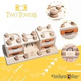 My Intelligent Dogs Interaktives Hundespielzeug Intelligenz, Hundepuzzle - Intelligenzspielzeug für Hunde Mentalen Auslastung - Interaktives Spielzeug Hund, Denkspiele für Hunde Two Towers