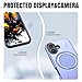 PELEPUES for iPhone 17 Case Magnetic, Military Grade Shockproof Phone Case Cover with 360° Rotatable Metal Ring Stand Kickstand [Compatible with MagSafe] for iPhone 17, Purple