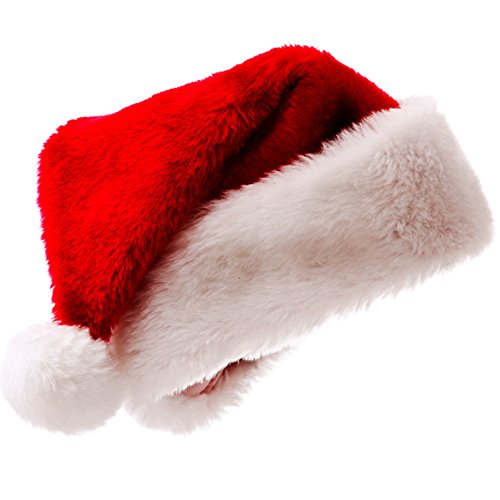 Cappello di Natale per neonato, cappello di Babbo Natale, Deer Cap Beaniess, elastici annodati, turbante, cappello di Natale, Colore: rosso, Taglia unica