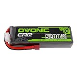 OVONIC 3S Lipo Battery 5200mAh 11.1V 80C RC Battery with Dean-Style T Connector for RC Car Boat Truck Helicopter Airplane Racing Models