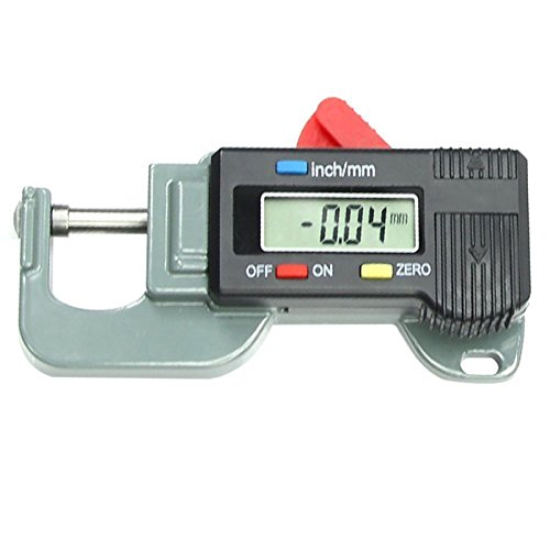 Hrph Portable Precise Digital Thickness Gauge Meter Tester Micrometer 0 to 12.7m Caliper