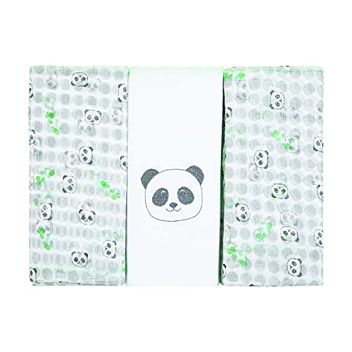 PAPI DESDE 1974 Fralda Papi Compose Bordada E Estampada Para Bebê 70Cm X 68Cm Contém 03 Un