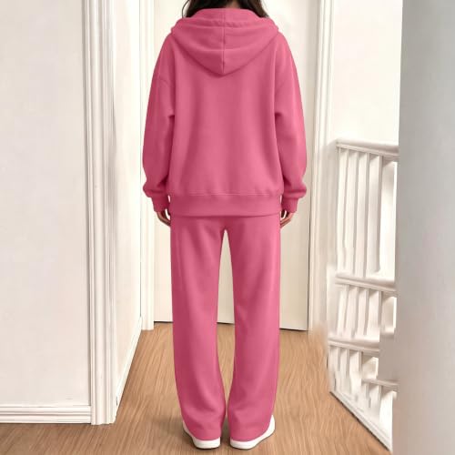 Matching Workout Sets for Women Hooded Sweatshirts Jogging Pants Sweatsuits - image 7