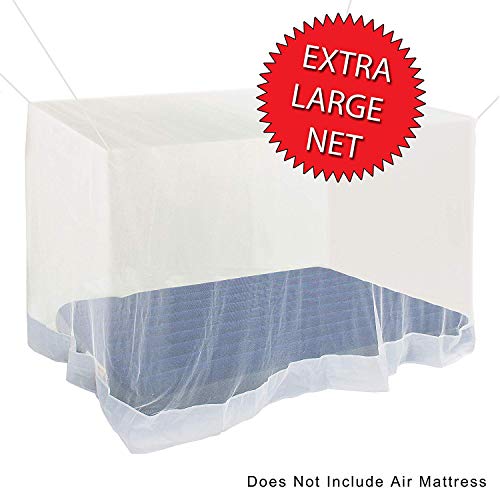 Premium Mosquito Net for Double Bed, crib, hammock or camping by Alpine Grand